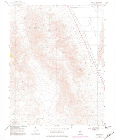 United States Geological Survey Black Dyke Mountain, NV (1967, 24000-Scale) digital map