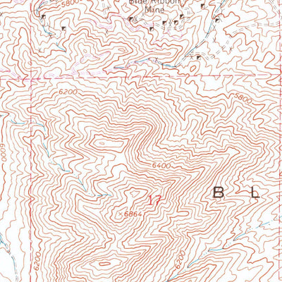 United States Geological Survey Black Dyke Mountain, NV (1967, 24000-Scale) digital map