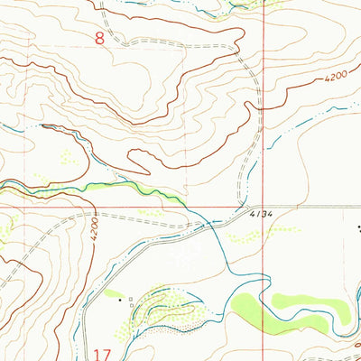 United States Geological Survey Black Gulch, MT-WY (1969, 24000-Scale) digital map