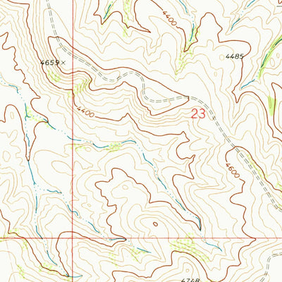 United States Geological Survey Black Gulch, MT-WY (1969, 24000-Scale) digital map
