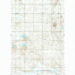 United States Geological Survey Black Hammer Hill, ND (1951, 24000-Scale) digital map