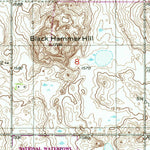 United States Geological Survey Black Hammer Hill, ND (1951, 24000-Scale) digital map