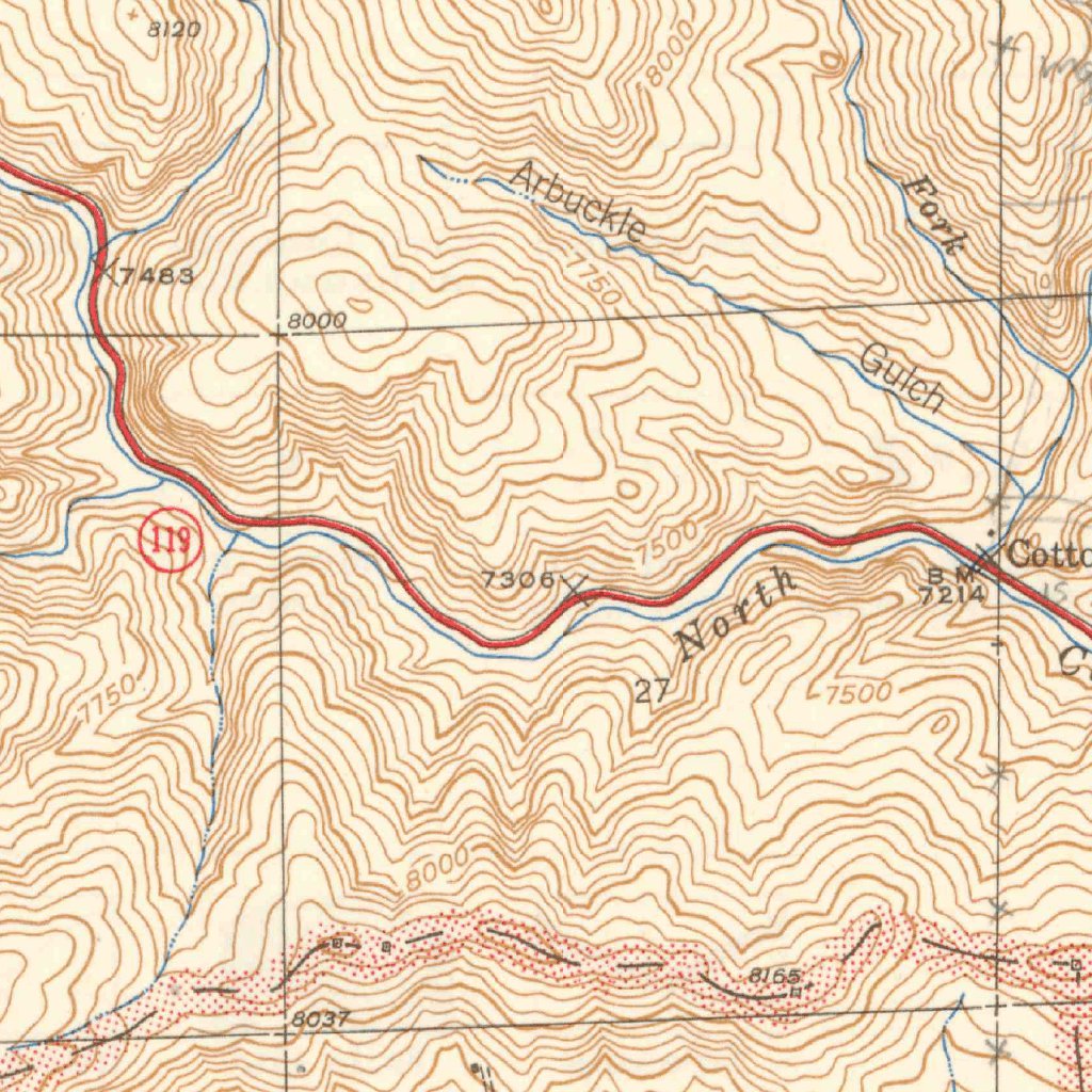 Black Hawk, CO (1944, 31680-Scale) Map by United States Geological ...