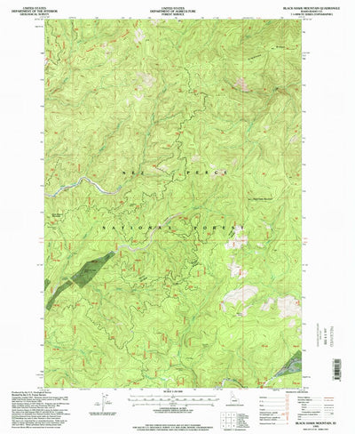 United States Geological Survey Black Hawk Mountain, ID (1995, 24000-Scale) digital map