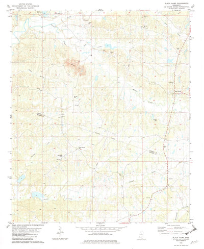 United States Geological Survey Black Hawk, MS (1982, 24000-Scale) digital map
