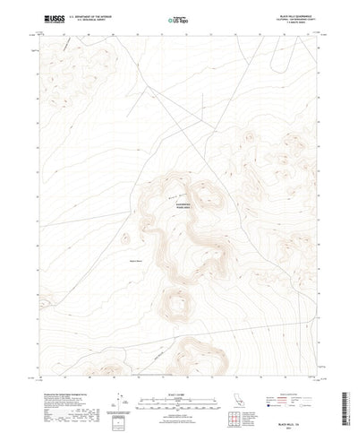 United States Geological Survey Black Hills, CA (2021, 24000-Scale) digital map