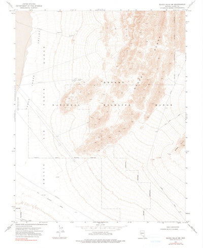 United States Geological Survey Black Hills SW, NV (1973, 24000-Scale) digital map