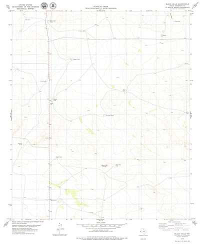 United States Geological Survey Black Hills, TX (1979, 24000-Scale) digital map