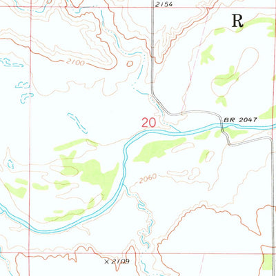 United States Geological Survey Black Horse Butte NE, SD (1972, 24000-Scale) digital map