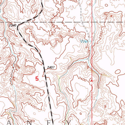 United States Geological Survey Black Horse Butte NW, SD (1998, 24000-Scale) digital map