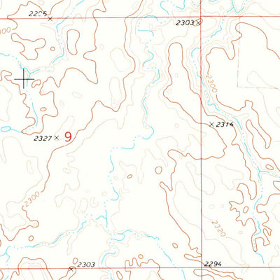 United States Geological Survey Black Horse Butte, SD (1972, 24000-Scale) digital map