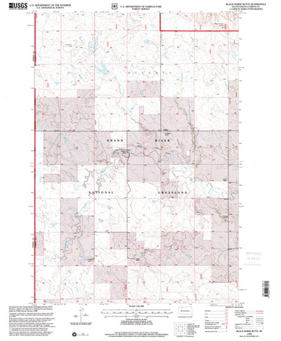 United States Geological Survey Black Horse Butte, SD (1998, 24000-Scale) digital map