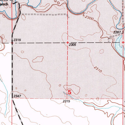 United States Geological Survey Black Horse Butte, SD (1998, 24000-Scale) digital map