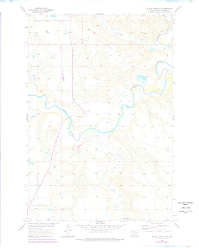 United States Geological Survey Black Horse NE, SD (1956, 24000-Scale) digital map