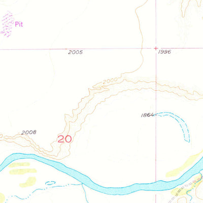 United States Geological Survey Black Horse NE, SD (1956, 24000-Scale) digital map