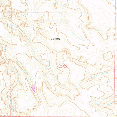 United States Geological Survey Black Horse, SD (1956, 24000-Scale) digital map