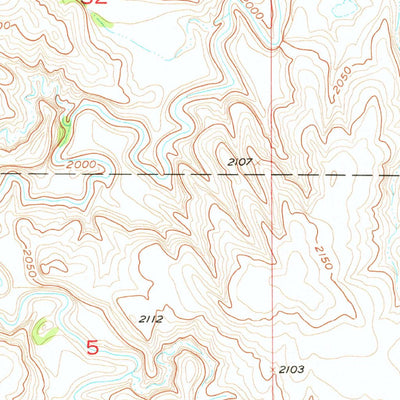 United States Geological Survey Black Horse SE, SD (1956, 24000-Scale) digital map