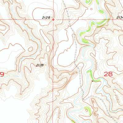 United States Geological Survey Black Horse SE, SD (1956, 24000-Scale) digital map
