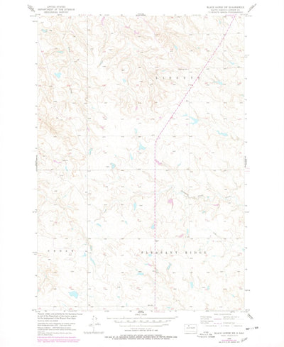 United States Geological Survey Black Horse SW, SD (1956, 24000-Scale) digital map