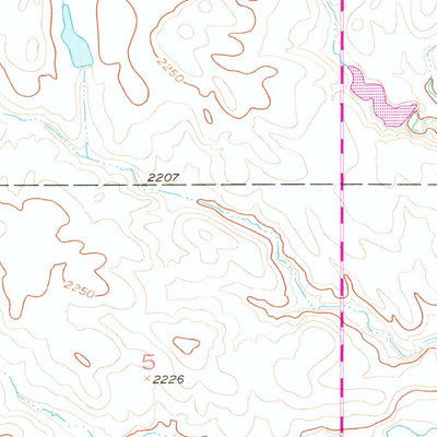 United States Geological Survey Black Horse SW, SD (1956, 24000-Scale) digital map
