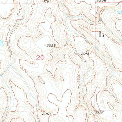 United States Geological Survey Black Horse SW, SD (1956, 24000-Scale) digital map