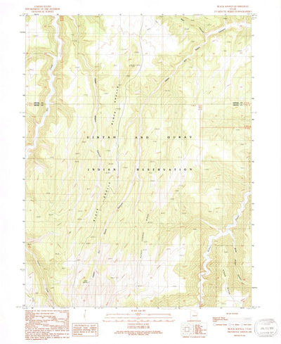 United States Geological Survey Black Knolls, UT (1991, 24000-Scale) digital map