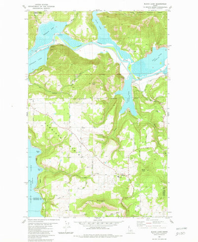 United States Geological Survey Black Lake, ID (1981, 24000-Scale) digital map