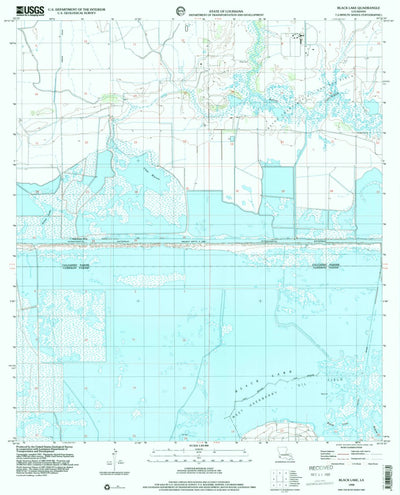 United States Geological Survey Black Lake, LA (1998, 24000-Scale) digital map