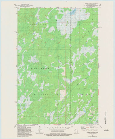 United States Geological Survey Black Lake, WI-MN (1983, 24000-Scale) digital map