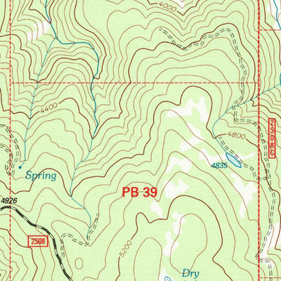United States Geological Survey Black Lassic, CA (1997, 24000-Scale) digital map