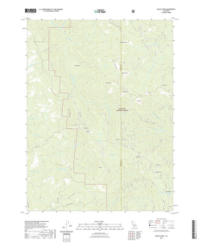 United States Geological Survey Black Lassic, CA (2021, 24000-Scale) digital map
