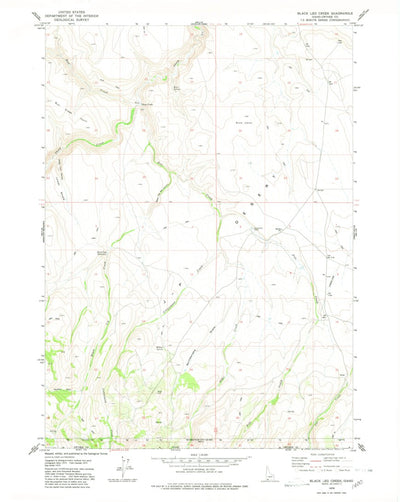 United States Geological Survey Black Leg Creek, ID (1979, 24000-Scale) digital map