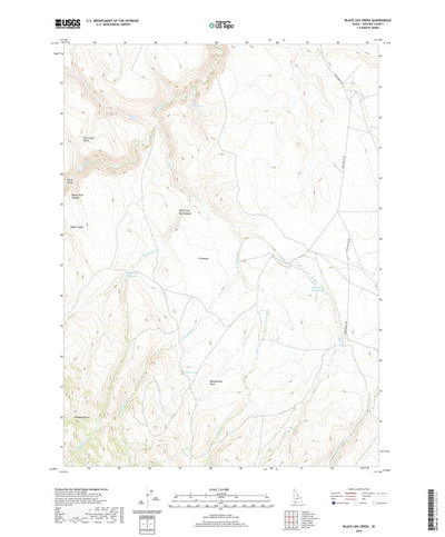 United States Geological Survey Black Leg Creek, ID (2020, 24000-Scale) digital map