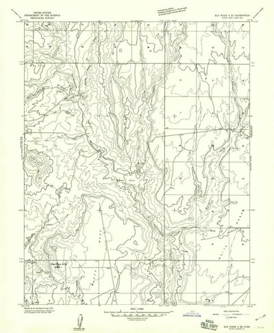 United States Geological Survey Black Mesa Butte, UT (1957, 24000-Scale) digital map