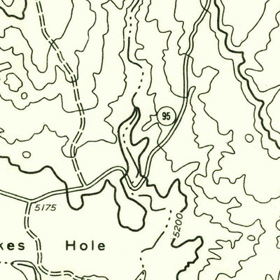 United States Geological Survey Black Mesa Butte, UT (1957, 24000-Scale) digital map