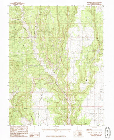United States Geological Survey Black Mesa Butte, UT (1985, 24000-Scale) digital map