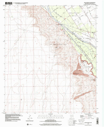 United States Geological Survey Black Mesa, NM (1996, 24000-Scale) digital map