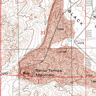 United States Geological Survey Black Mesa, NM (1996, 24000-Scale) digital map