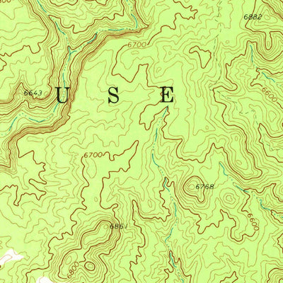United States Geological Survey Black Mesa Wash NE, AZ (1970, 24000-Scale) digital map