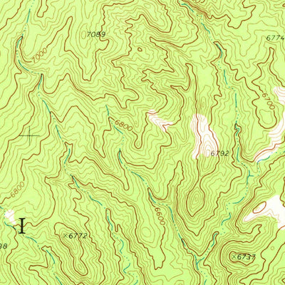 United States Geological Survey Black Mesa Wash NE, AZ (1970, 24000-Scale) digital map