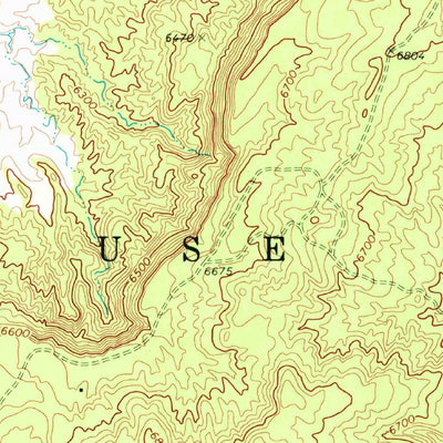 United States Geological Survey Black Mesa Wash NW, AZ (1970, 24000-Scale) digital map