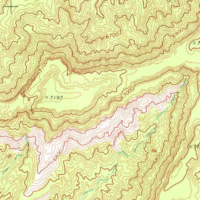 United States Geological Survey Black Mesa Wash NW, AZ (1970, 24000-Scale) digital map