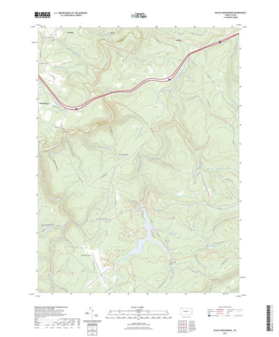 United States Geological Survey Black Moshannon, PA (2023, 24000-Scale) digital map
