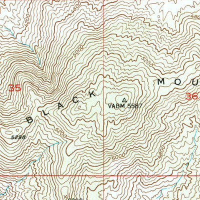 United States Geological Survey Black Mountain, AZ (1949, 24000-Scale) digital map