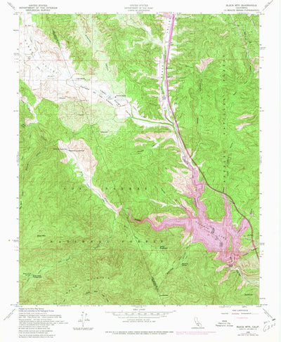 United States Geological Survey Black Mountain, CA (1958, 24000-Scale) digital map