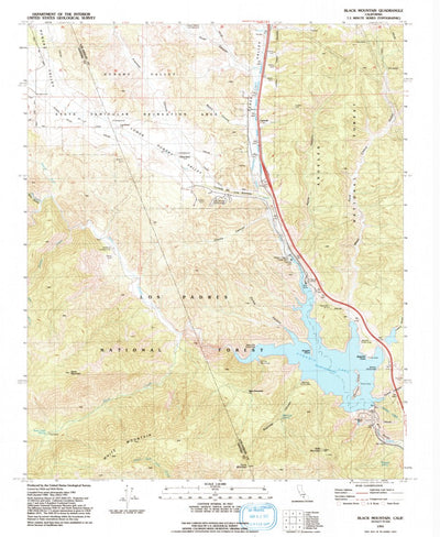 United States Geological Survey Black Mountain, CA (1991, 24000-Scale) digital map