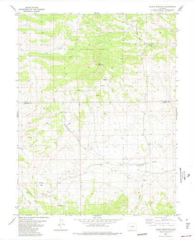 United States Geological Survey Black Mountain, CO (1983, 24000-Scale) digital map
