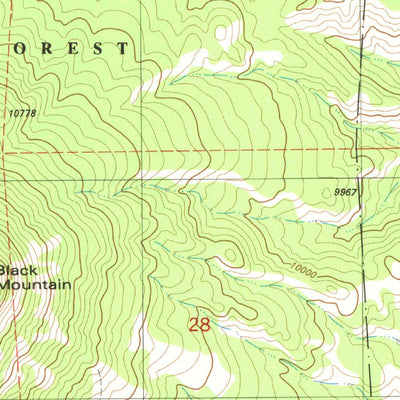 United States Geological Survey Black Mountain, CO (1983, 24000-Scale) digital map