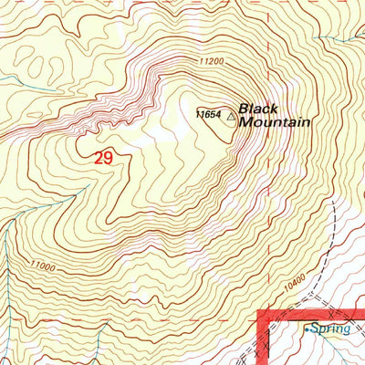United States Geological Survey Black Mountain, CO (1994, 24000-Scale) digital map