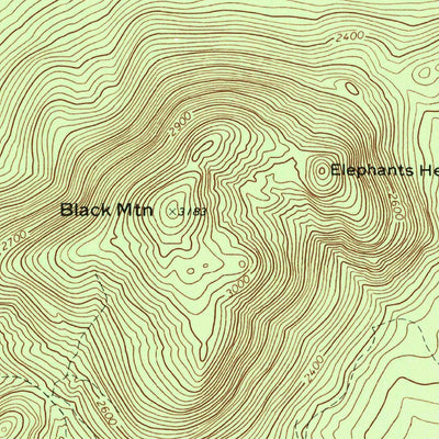 United States Geological Survey Black Mountain, ME (1969, 24000-Scale) digital map